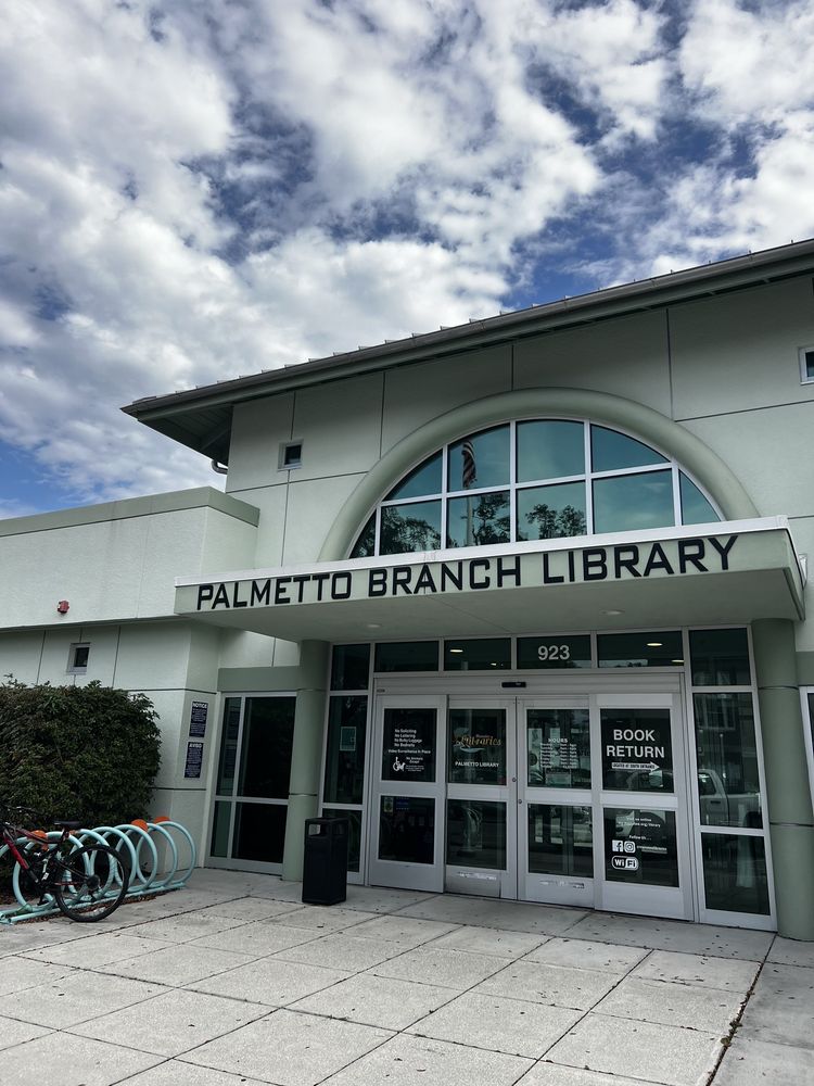 PALMETTO BRANCH LIBRARY Updated May 2024 923 6th St W, Palmetto, Florida Libraries Phone