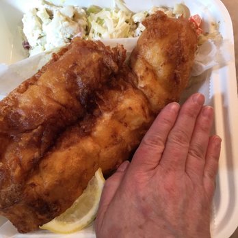 Gene McCarthy's - Full size fish fry, hand for size! - American Near Me - Buffalo, New York Gene McCarthy's - Full size fish fry, hand for size! - American Near Me - Buffalo, New York