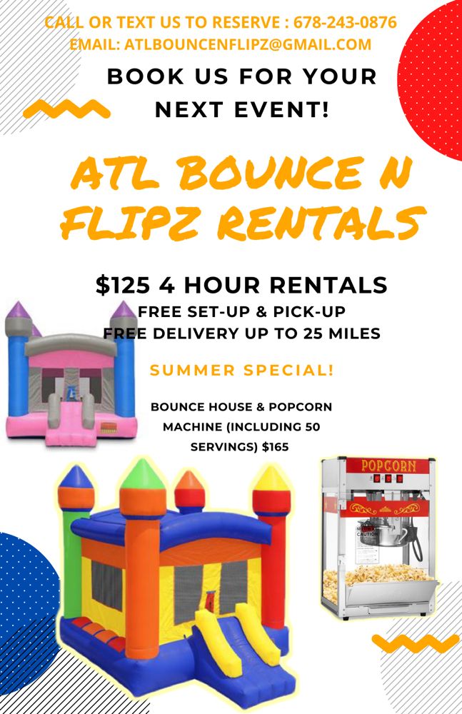 ATL BOUNCE N FLIPZ Stone Mountain, Bounce House Rentals