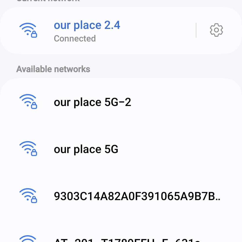 "our place" signal strength across and down the street (see other photo) BEFORE adding extender! Strongest signals! I need more? "our place" signal strength across and down the street (see other photo) BEFORE adding extender! Strongest signals! I need more?