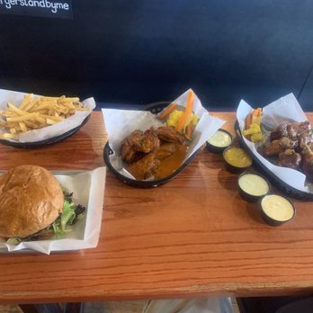 The Burger Stand - Fries Green Chile Cheeseburger Mango habanero wings Buffalo wings - Burgers Near Me - Santa Fe, New Mexico The Burger Stand - Fries Green Chile Cheeseburger Mango habanero wings Buffalo wings - Burgers Near Me - Santa Fe, New Mexico