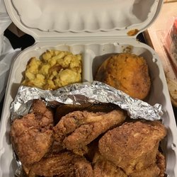 5 piece Fried wing meal with two sides