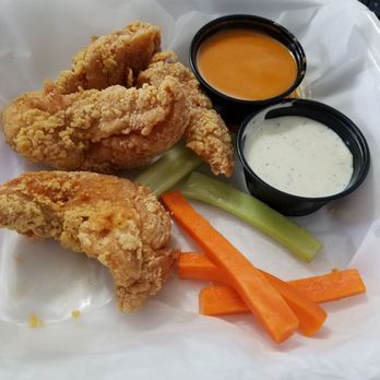 Binga's Wingas - Chicken fingers appetizers. Love it. Just the right amount for me. - American Near Me - Yarmouth, Maine Binga's Wingas - Chicken fingers appetizers. Love it. Just the right amount for me. - American Near Me - Yarmouth, Maine