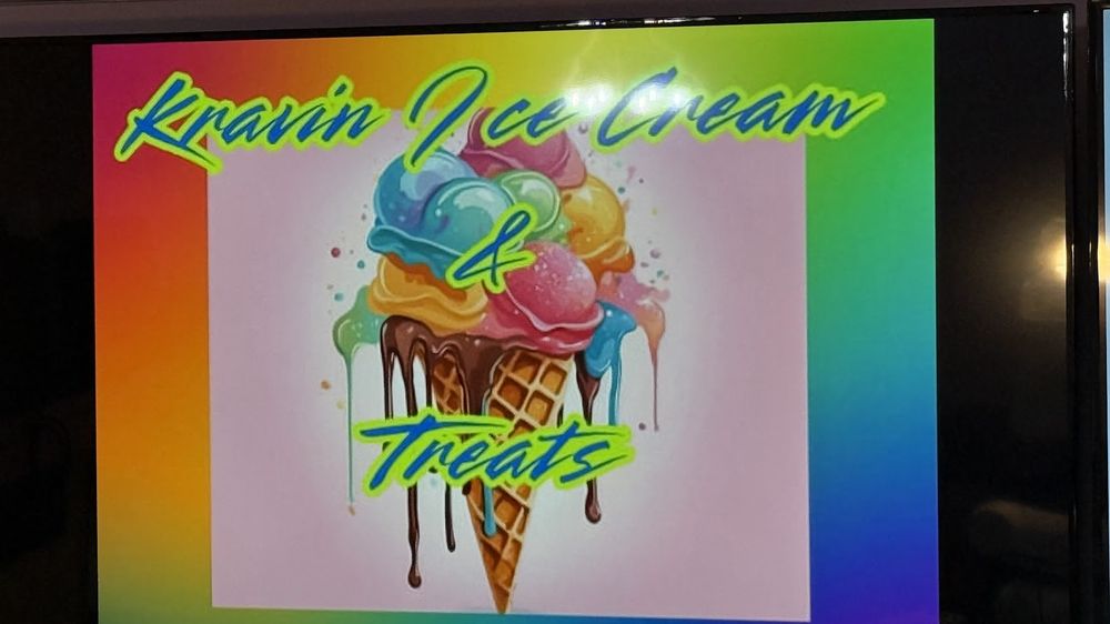 Kravin Ice Cream & Treats Logo