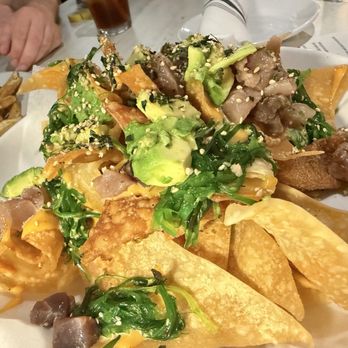 Tailchasers Restaurant & Dock Bar - Tuna nachos!! Really good, fresh and a lot for sharing. Has a kick with some yum yum sauce - Bars Near Me - Ocean City, Maryland Tailchasers Restaurant & Dock Bar - Tuna nachos!! Really good, fresh and a lot for sharing. Has a kick with some yum yum sauce - Bars Near Me - Ocean City, Maryland