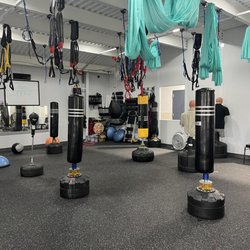 All set up for Knockin' Out Parkinson's boxing class!!