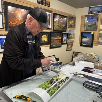 Midtown Art & Photo - David Senior cutting my beautiful photos. A five star photo experience. I will be bank again. Julie A - Printing Services Near Me - Reno, Nevada