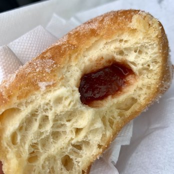 Tex Drive In - Warm guava malasada...delicious!  Just don't get coffee here, pretty bad - Fast Food Near Me - Honokaa, Hawaii