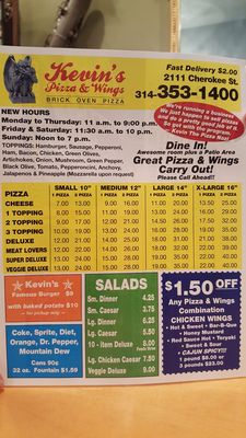 Menu photo 3 Kevin's Place Saint Louis, MO