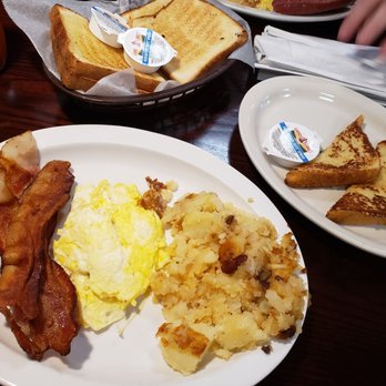 JK's Deli - 2 eggs, bacon, potatoes, toast, and a side of French toast. - Greek Near Me - Fayetteville, North Carolina JK's Deli - 2 eggs, bacon, potatoes, toast, and a side of French toast. - Greek Near Me - Fayetteville, North Carolina