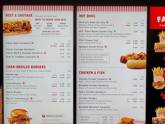 Menu photo 8 Portillo's The Colony The Colony, TX