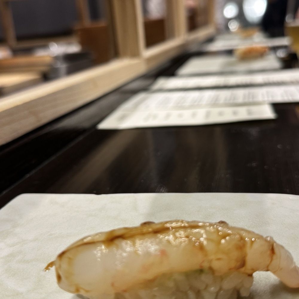 Utzutzu - Spotted shrimp nigiri - Sushi Bars Near Me - Alameda, California Utzutzu - Spotted shrimp nigiri - Sushi Bars Near Me - Alameda, California