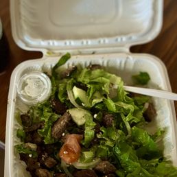 Beef Salad.  I ate about 1/4 of it before this pic.. :)