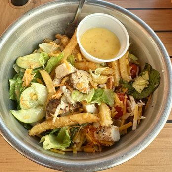 Shady Grove - Pittsburgh salad, generous portion!  And definitely tasty, enjoyed the crispy french fries texture added. - American Near Me - Pittsburgh, Pennsylvania