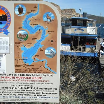 Desert Belle Cruises - Sign explaining the tour - Tours Near Me - Mesa, Arizona