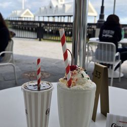 Milkshake and handmade soda