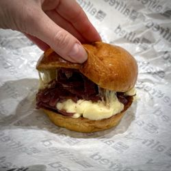 Alfred - Alfred's classic burger... Tastes better than my terrible picture, I promise!