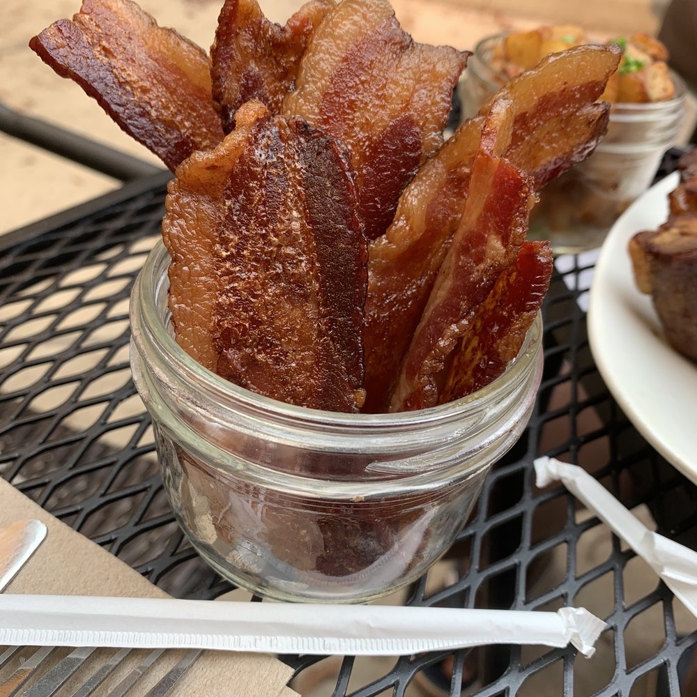 The Waffle Experience - A side of bacon! And a very generous helping at that! - Waffles Near Me - Elk Grove, California The Waffle Experience - A side of bacon! And a very generous helping at that! - Waffles Near Me - Elk Grove, California