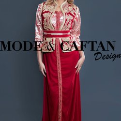 Mode et Caftan - Kaftan Columbia, rouge et or, couleur qui révèle le côté séducteur de chaque femme.