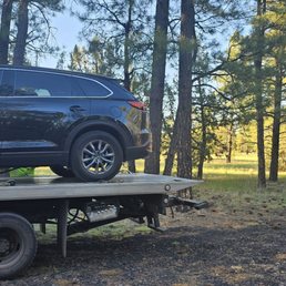 Vehicle on rollback! Vehicle on rollback!