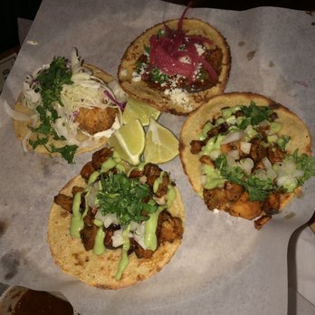 Bakersfield DET - 2 pollo asado, 1 fish and a pork flavored one! - Tacos Near Me - Detroit, Michigan