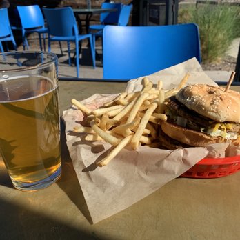 Green Restaurant - Big WAC fries and Papago Orange Blossom - Vegetarian Near Me - Tempe, Arizona
