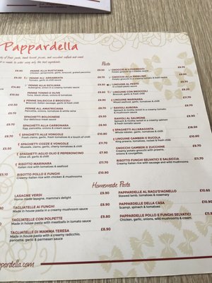 Menu photo 3 La Pappardella London, XGL