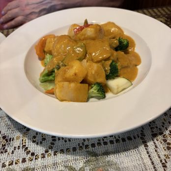 Thai Coconut and Sushi - Panang Curry with Scallops was a solid choice, would've liked a little more sauce and a little more depth of flavor, but still a fine dish. - Thai Near Me - Clearwater, Florida