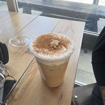 Playback Coffee - Teddy Graham Latte with Oatmilk - Coffee & Tea Near Me - San Jose, California