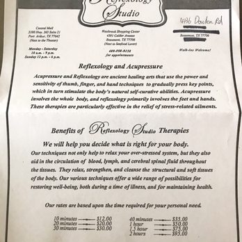Reflexology Studio - Reflexology Near Me - Beaumont, Texas