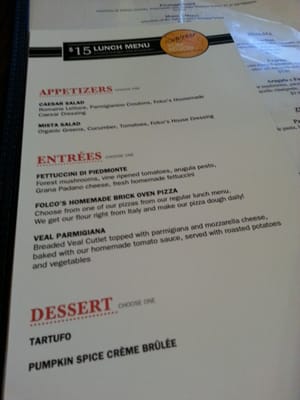 Menu photo 3 Folco's Ristorante Markham, ON Menu photo 3 Folco's Ristorante Markham, ON