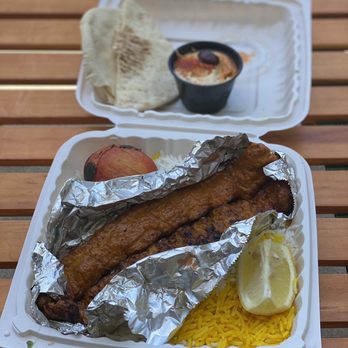 Kebab Bar - Chicken Koobideh Plate - Mediterranean Near Me - Los Angeles, California Kebab Bar - Chicken Koobideh Plate - Mediterranean Near Me - Los Angeles, California