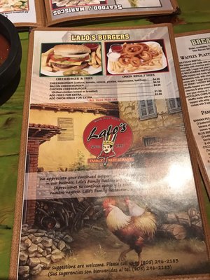 Menu photo 4 Lalo's Family Restaurant Oxnard, CA Menu photo 4 Lalo's Family Restaurant Oxnard, CA