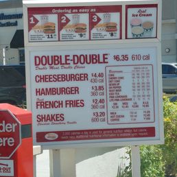 menu as of July 2026