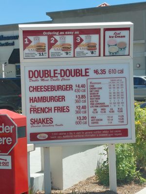 Menu photo 1 In-N-Out Burger Riverside, CA