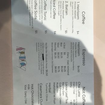 Anthology Coffee - Menu - Coffee & Tea Near Me - Detroit, Michigan