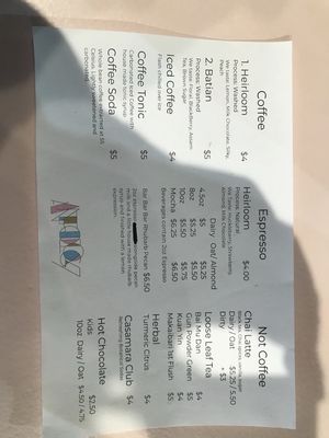 Menu photo 2 Anthology Coffee Detroit, MI