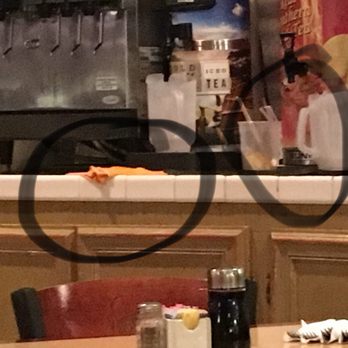 Yummy House - Filthy cleaning rag & dirty dishes on the refreshment counter. Staff looked at it & kept walking.  Was still there when we left after dinner - Chinese Near Me - Hilton Head Island, South Carolina