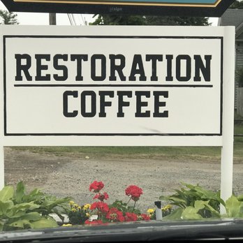 Restoration Coffee - Sign out front - Coffee & Tea Near Me - East Bridgewater, Massachusetts