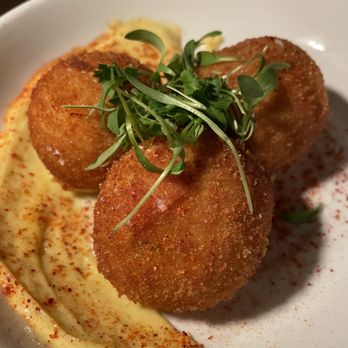 Alice B - Potato croquettes with aioli - New American Near Me - Palm Springs, California Alice B - Potato croquettes with aioli - New American Near Me - Palm Springs, California