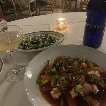 Steakyard Dallas - Rainbow ceviche and Small Kale Salad - Steakhouses Near Me - Dallas, Texas Steakyard Dallas - Rainbow ceviche and Small Kale Salad - Steakhouses Near Me - Dallas, Texas