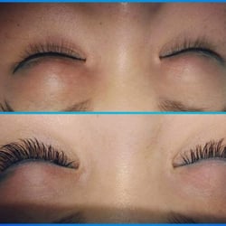 Barbie Lashes - Before and after a full set of lashes