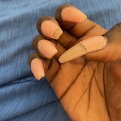 Fill in with gel polish.