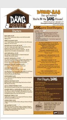 Menu photo 3 Dawg House Bar & Grill Meriden, CT