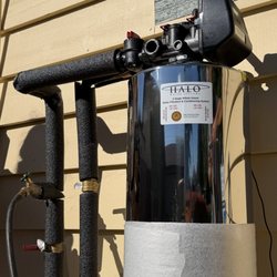 Sacramento Water Filtration - HALO 5 outdoor install with insulated plumbing. Professional work by a master plumber with 40+ years experience. Sacramento area.