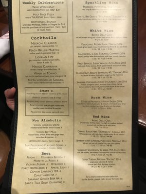 Menu photo 8 Nizza New York, NY