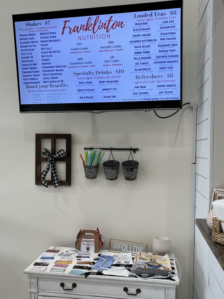 FRANKLINTON NUTRITION Updated September 2024 9 E Mason St