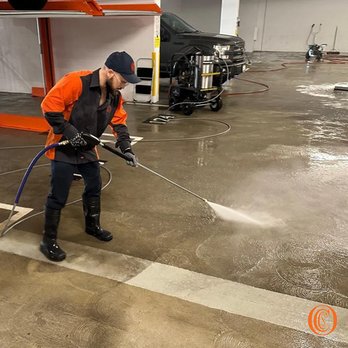 Orange County Container Services - power-washing a garage - Junk Removal & Hauling Near Me - Orange, California Orange County Container Services - power-washing a garage - Junk Removal & Hauling Near Me - Orange, California