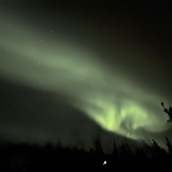Aurora in Alaska - Aurora photos taken on iPhone 13 - Walking Tours Near Me