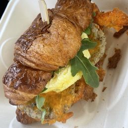 Sausage Cheddar and Egg Sandwich